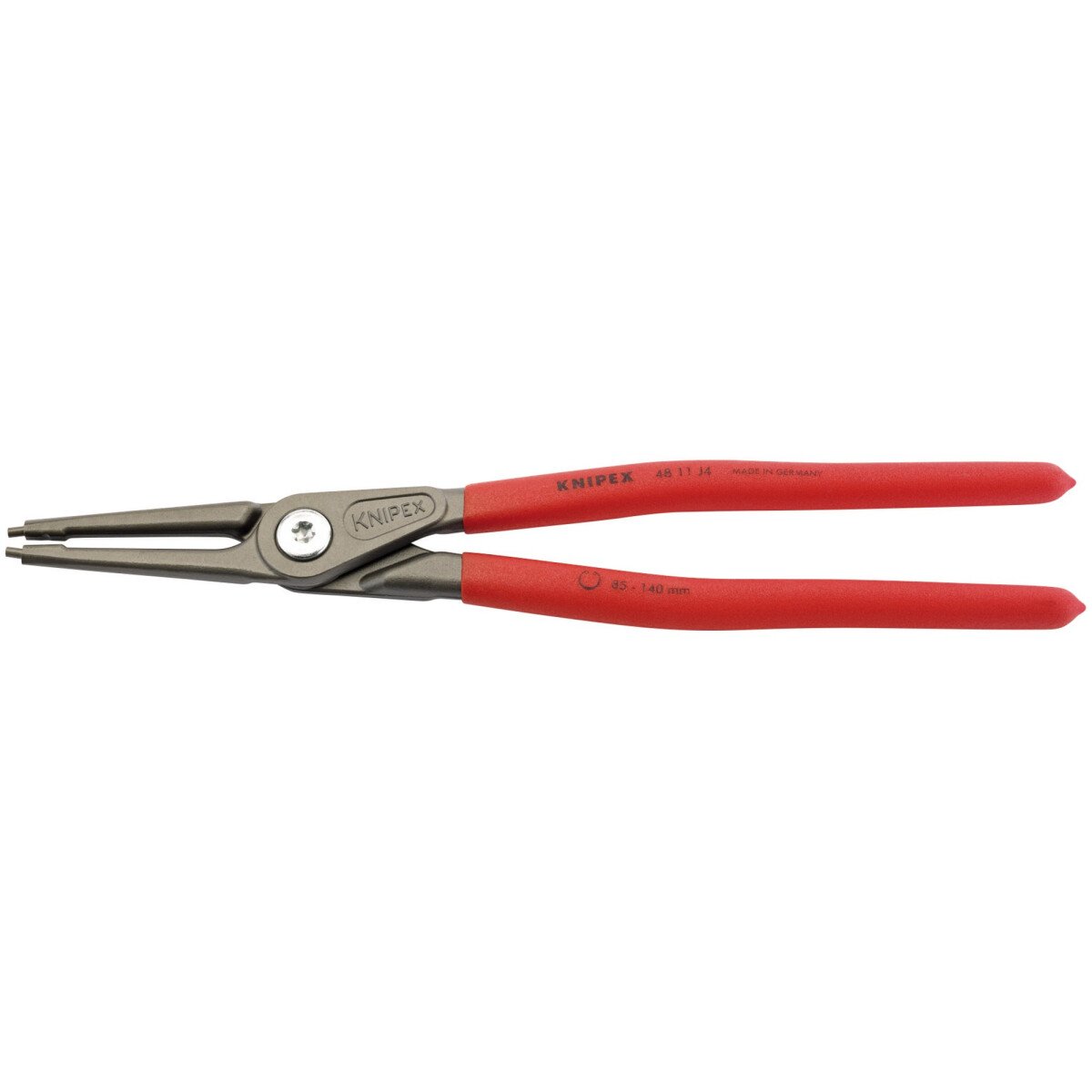 Knipex 48 11 J4 320mm Internal Straight Tip Circlip Pliers 85-140mm Capacity 75081