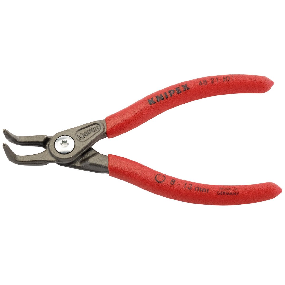 Knipex 48 21 J01 130mm 90° Internal Straight Tip Circlip Pliers 8-13mm Capacity 75082