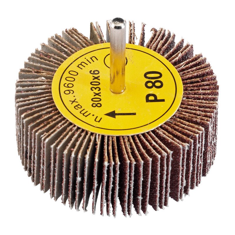 Draper 76467 PTAFW80 Abrasive Flap Wheel (80mm x 30mm 80 Grit)