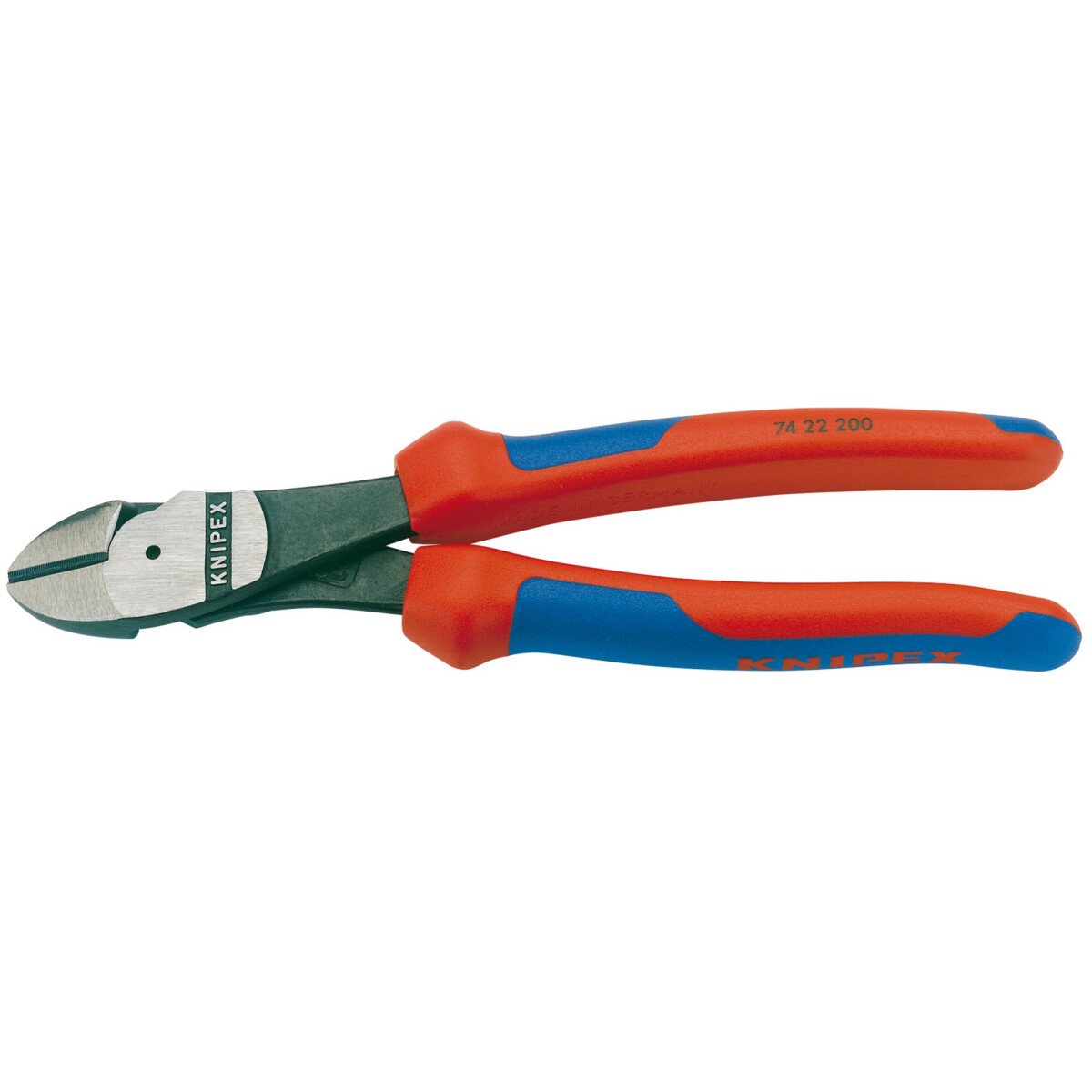 Knipex 74 22 200 200mm High Leverage Diagonal Side Cutter with 12° Head 78428