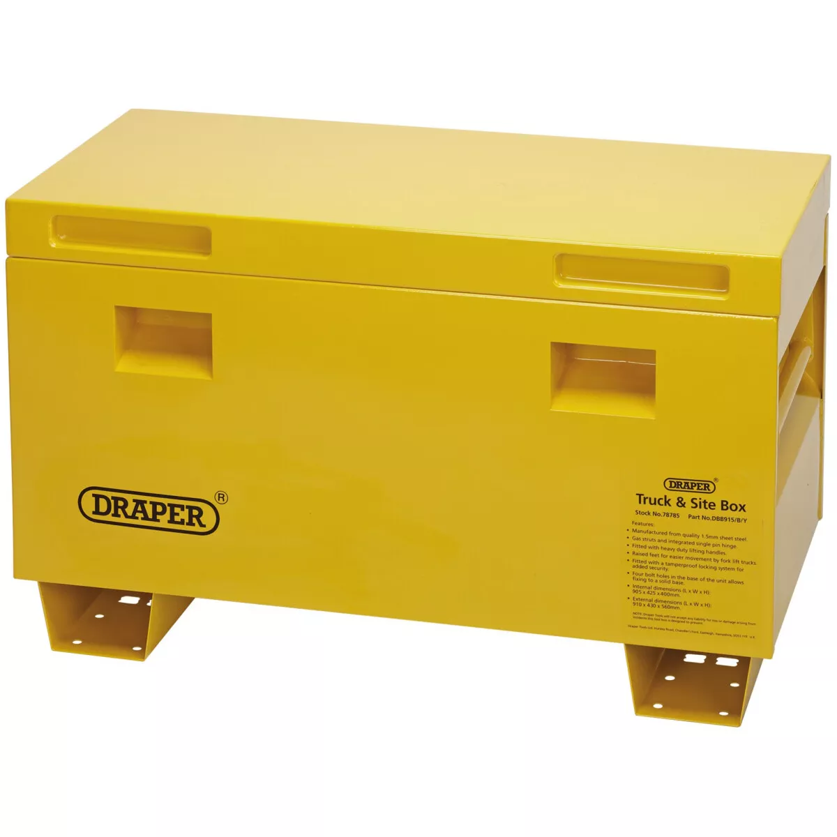 Draper 78787 DBB1220/B/Y Contractors Secure Storage Box (48 Inches)