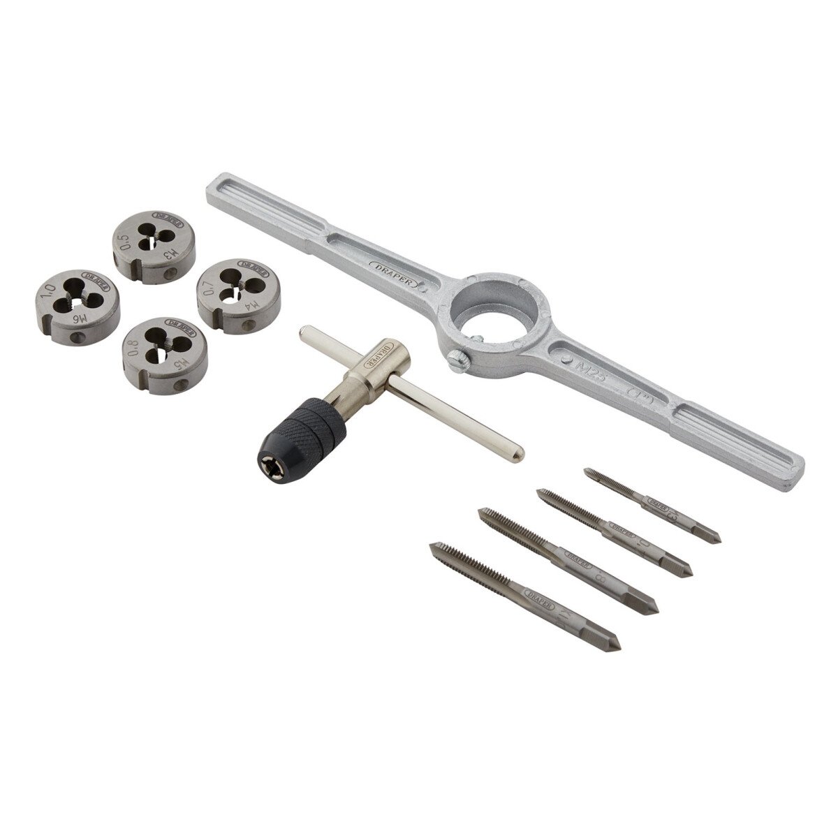 Draper 79201 10TDS/A M3 to M6 Metric Tap and Die Set 10-Piece