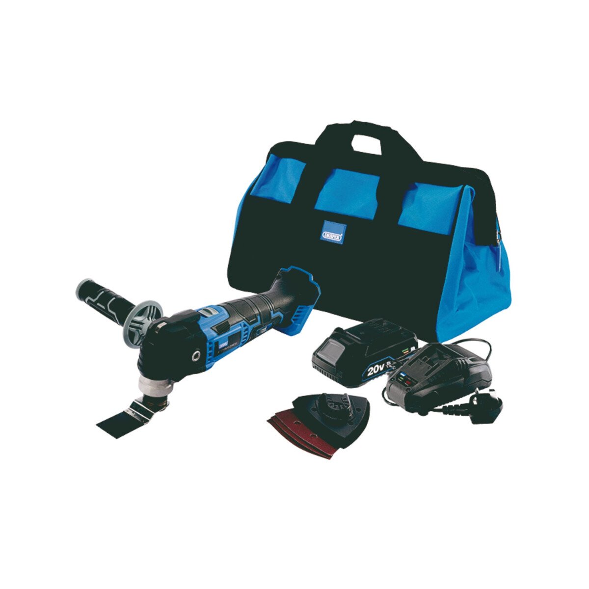 Draper 79900 COMT20SFKIT Storm Force® 20V Oscillating Multi-Tool Kit