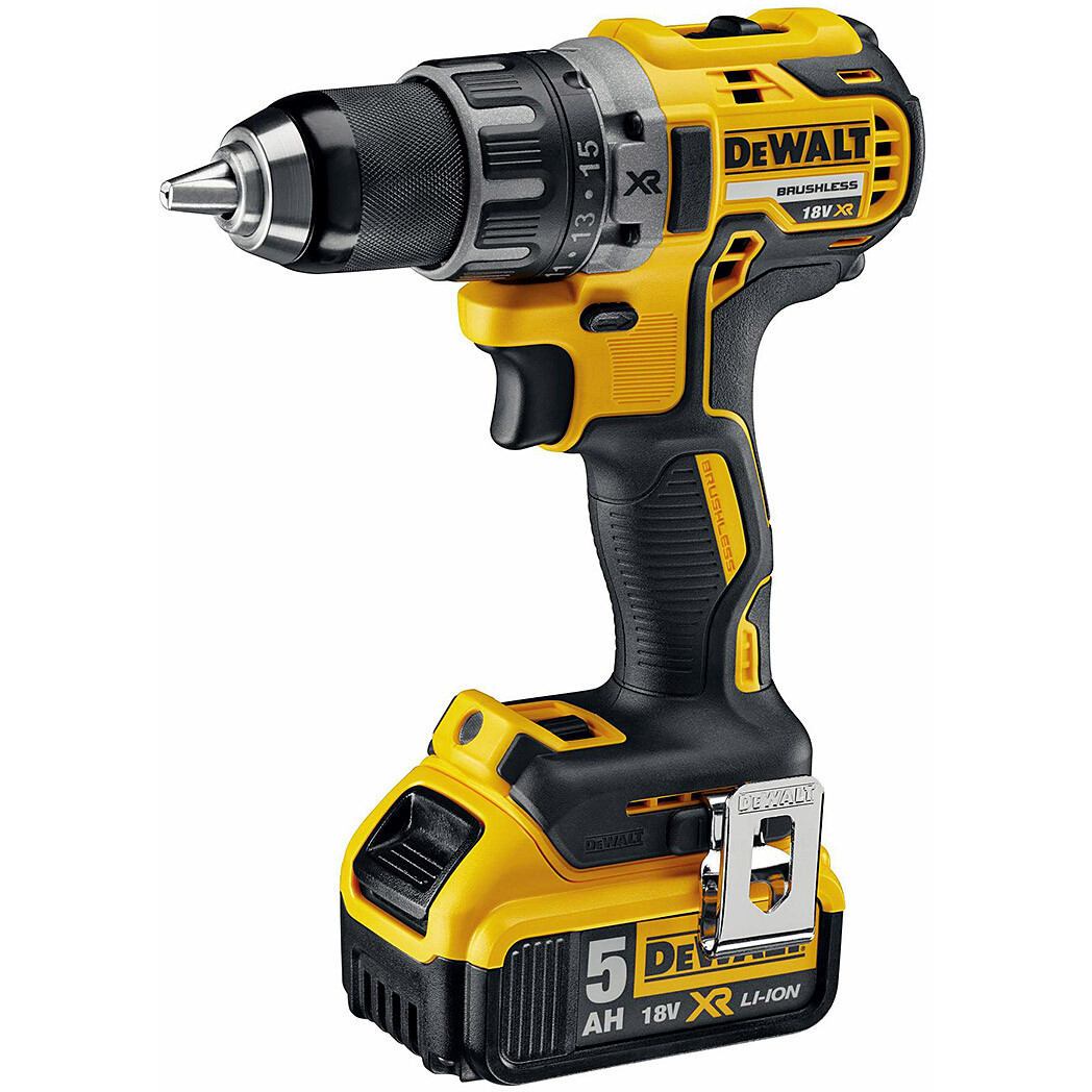 DeWalt DCD791P2 18V XR Brushless Compact Drill/Driver with 2x 5.0Ah Batteries in TSTAK Carry