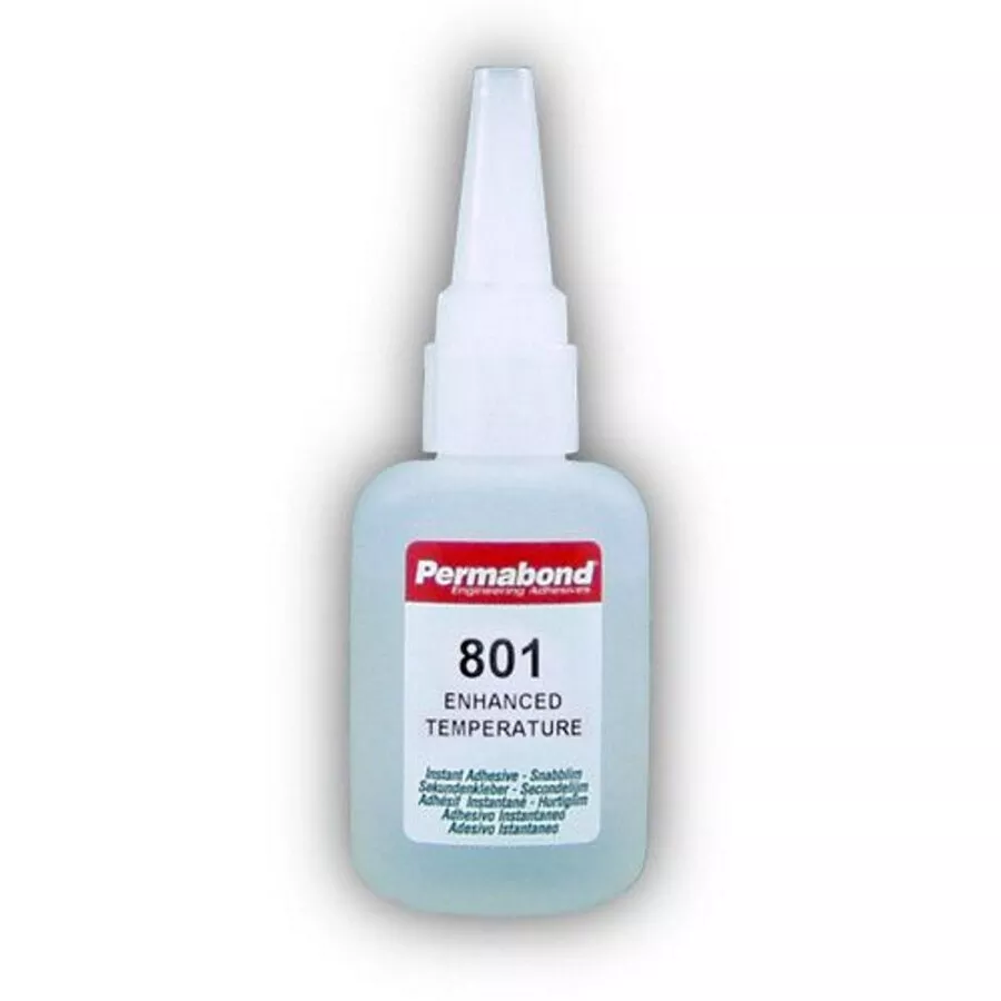 Permabond 801 - 20g Cyanoacrylate High Temperature 'Superglue' Adhesive - Pack of 15