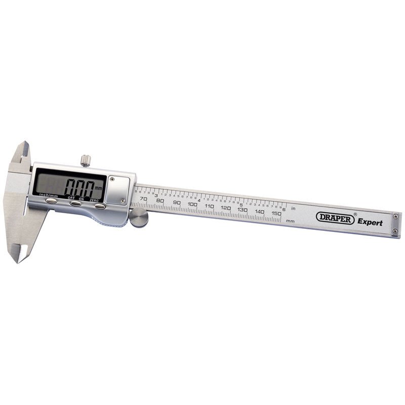 Draper 80859 PDVC150M/B Dual Reading Digital Vernier Caliper (150mm)