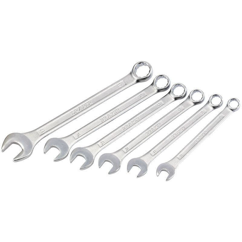 Draper 80899 8219/6/MM/B Metric Combination Spanner Set (6 Piece)