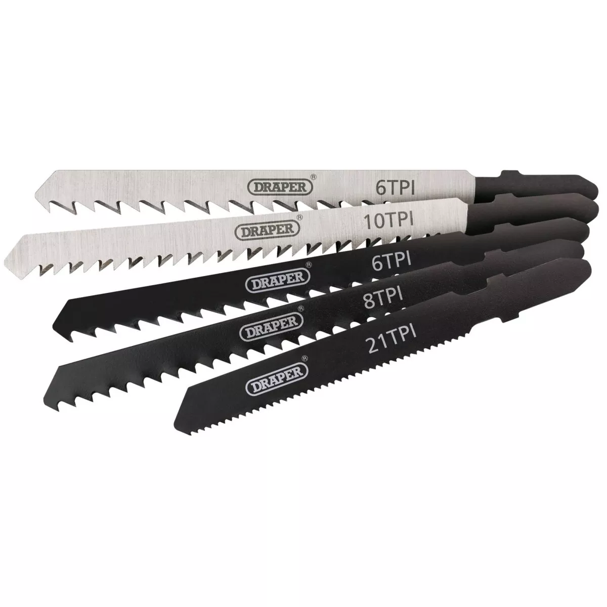 Draper 81734 JSBCOM5 Expert 5 Piece Assorted Jigsaw Blade Set