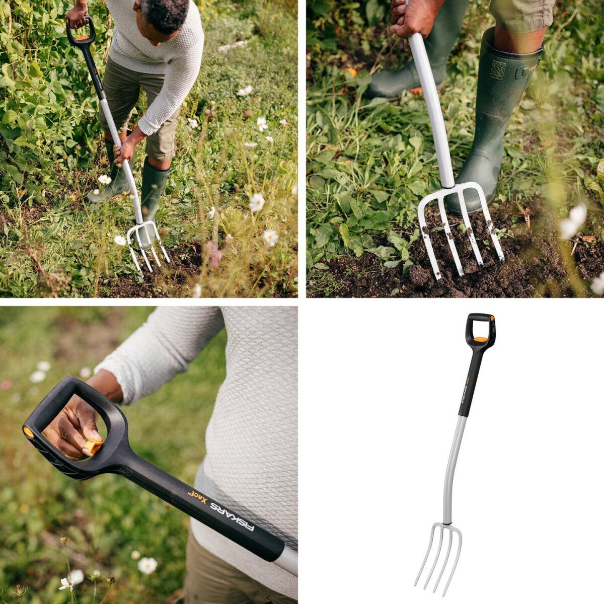 Fiskars 1070717 Xact™ Telescopic Garden Fork