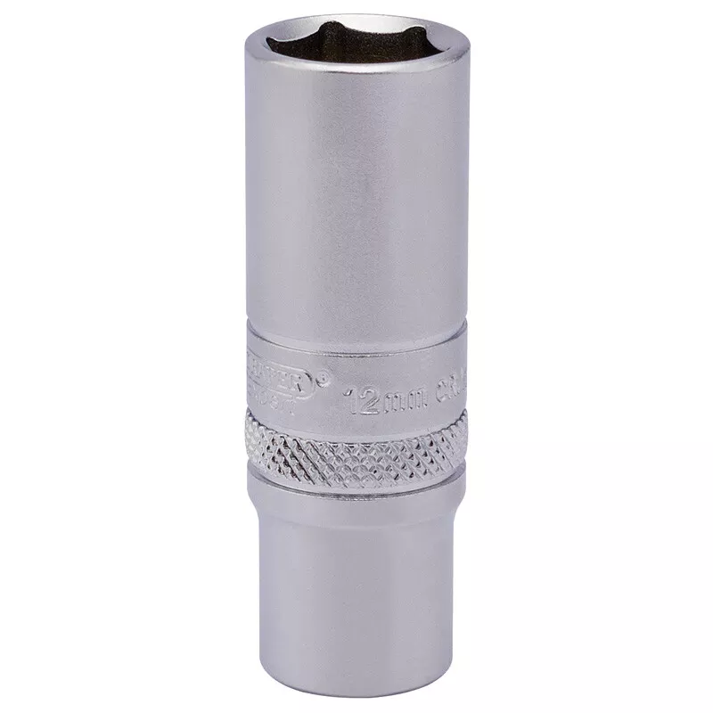 Draper 82142 BT-MM/MS 1/4" Square Drive 6 Point Deep Socket (12mm)