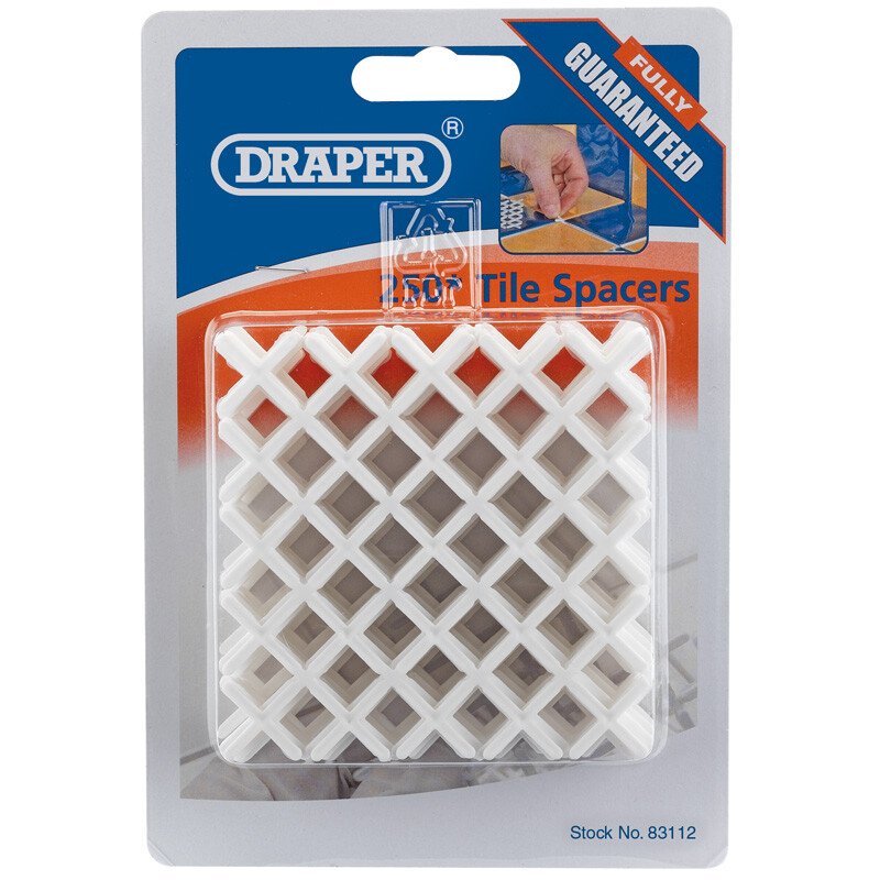 Draper 83112 TS2/A 2mm Tile Spacers (Approx 250)