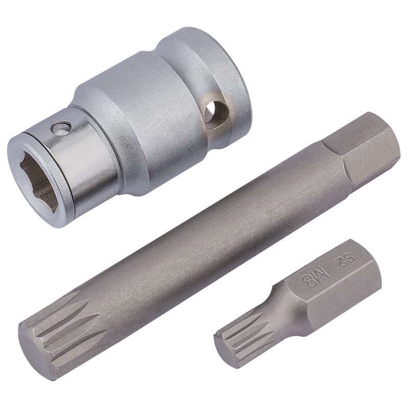 Draper 83566 MSB3/B Expert 1/2" Drive 3 Piece XZN Spline Bit Set