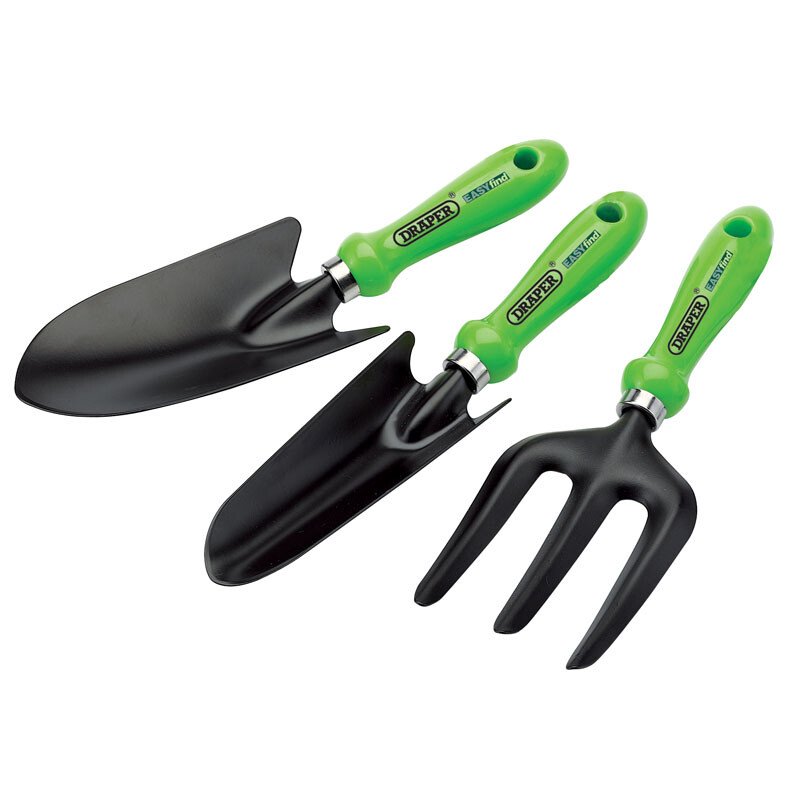 Draper 83972 EF/GFT3 Easy Find 3 Piece Gardening Hand Tool Set