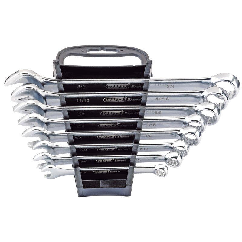 Draper 85939 8222/8/AF Imperial Combination Spanner Set (8 Piece)