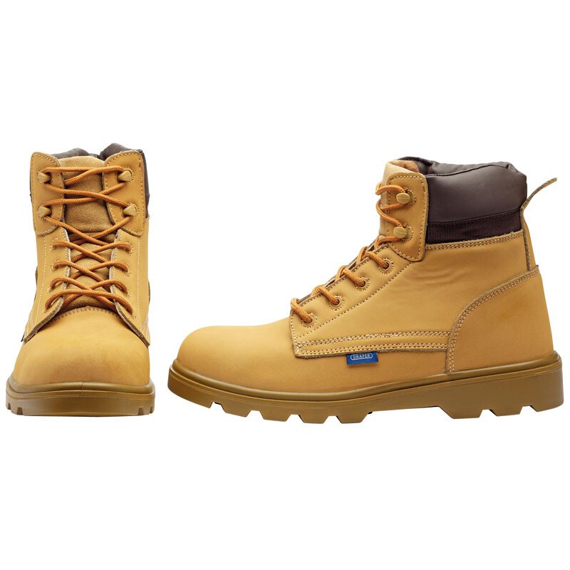 Draper 85969 NUBSB Nubuck Style Safety Boots Size 10 (S1P SRC)