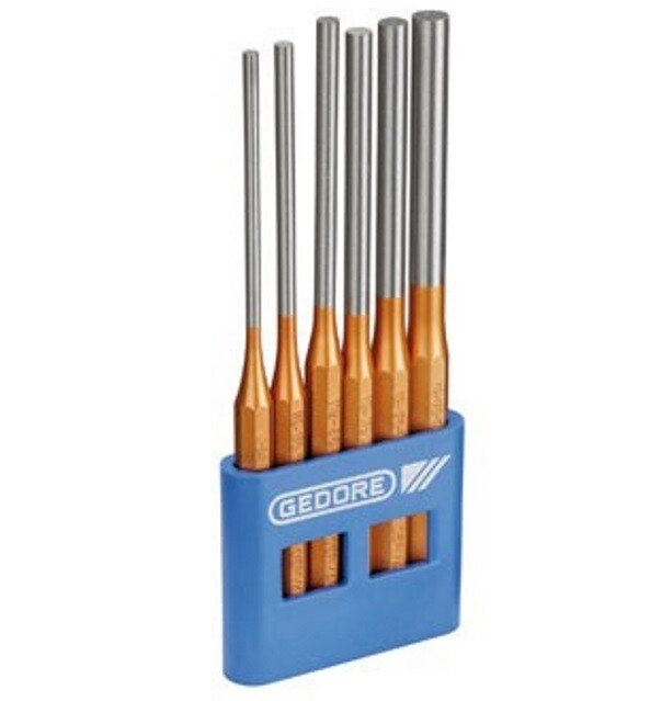 Gedore 8866290 Pin Punch Set - 6 Pieces