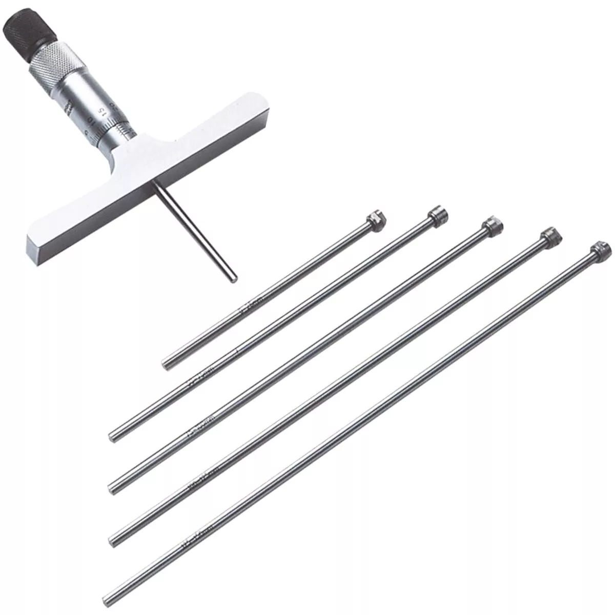 Moore and Wright 891M75 Traditional Depth Gauge Micrometer Metric 0-75mm/.01mm Interchangeable  with 63.5mm Base