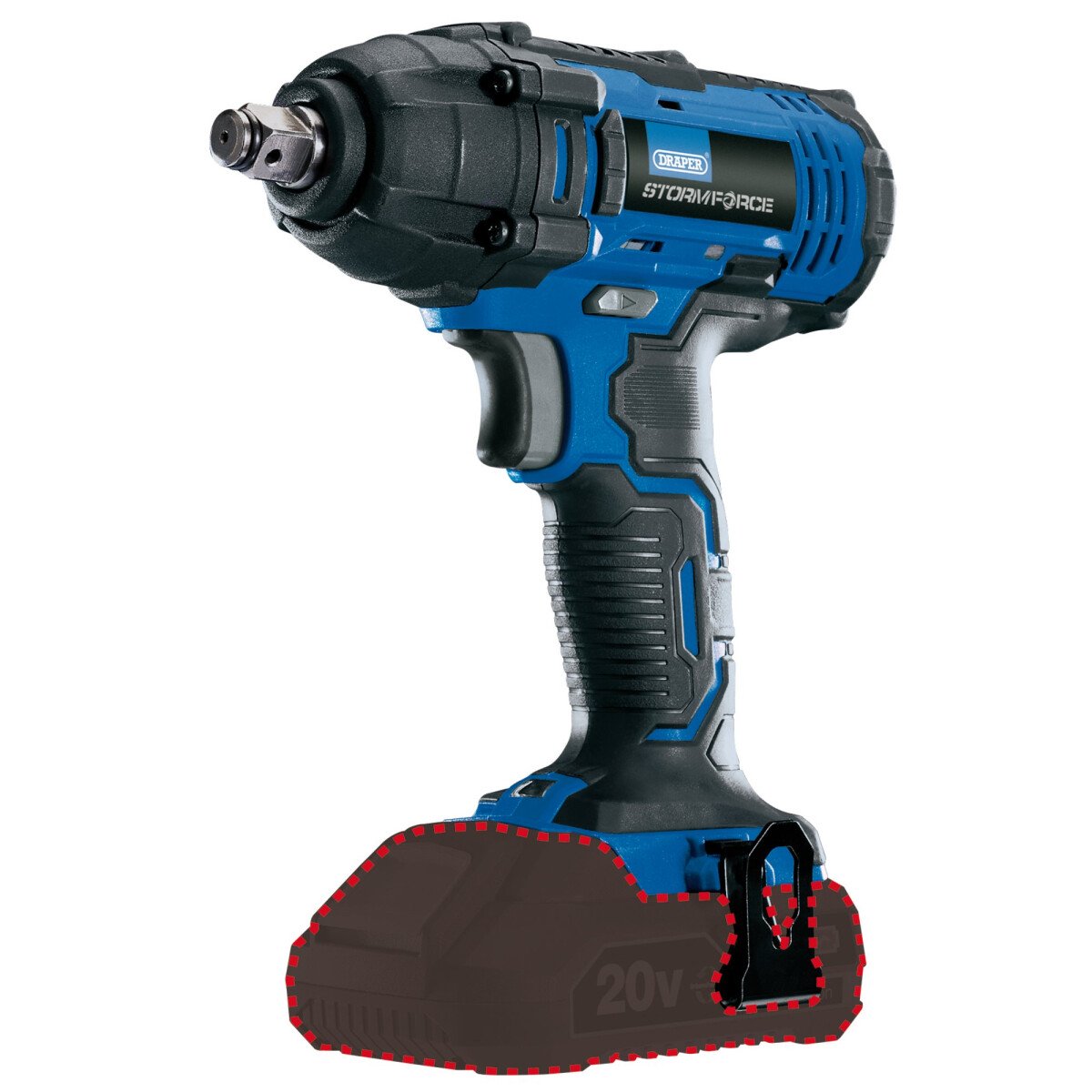 Draper 89519 CIW20SF Storm Force® 20V 1/2" Impact Wrench – Bare
