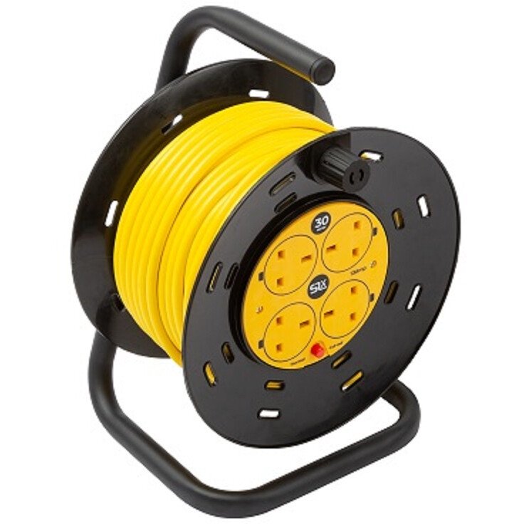 SLx 90073PI 30Mtr 13A Heavy Duty Mains Extension Reel from Lawson HIS