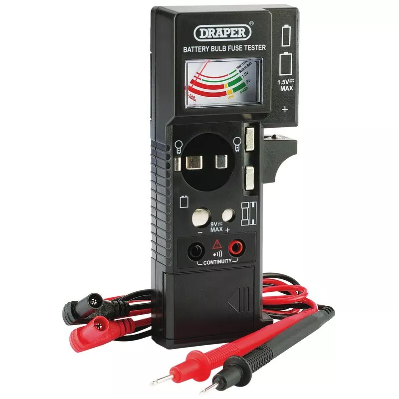 Draper 90478 BBFC2 Battery Bulb Fuse and Continuity Tester
