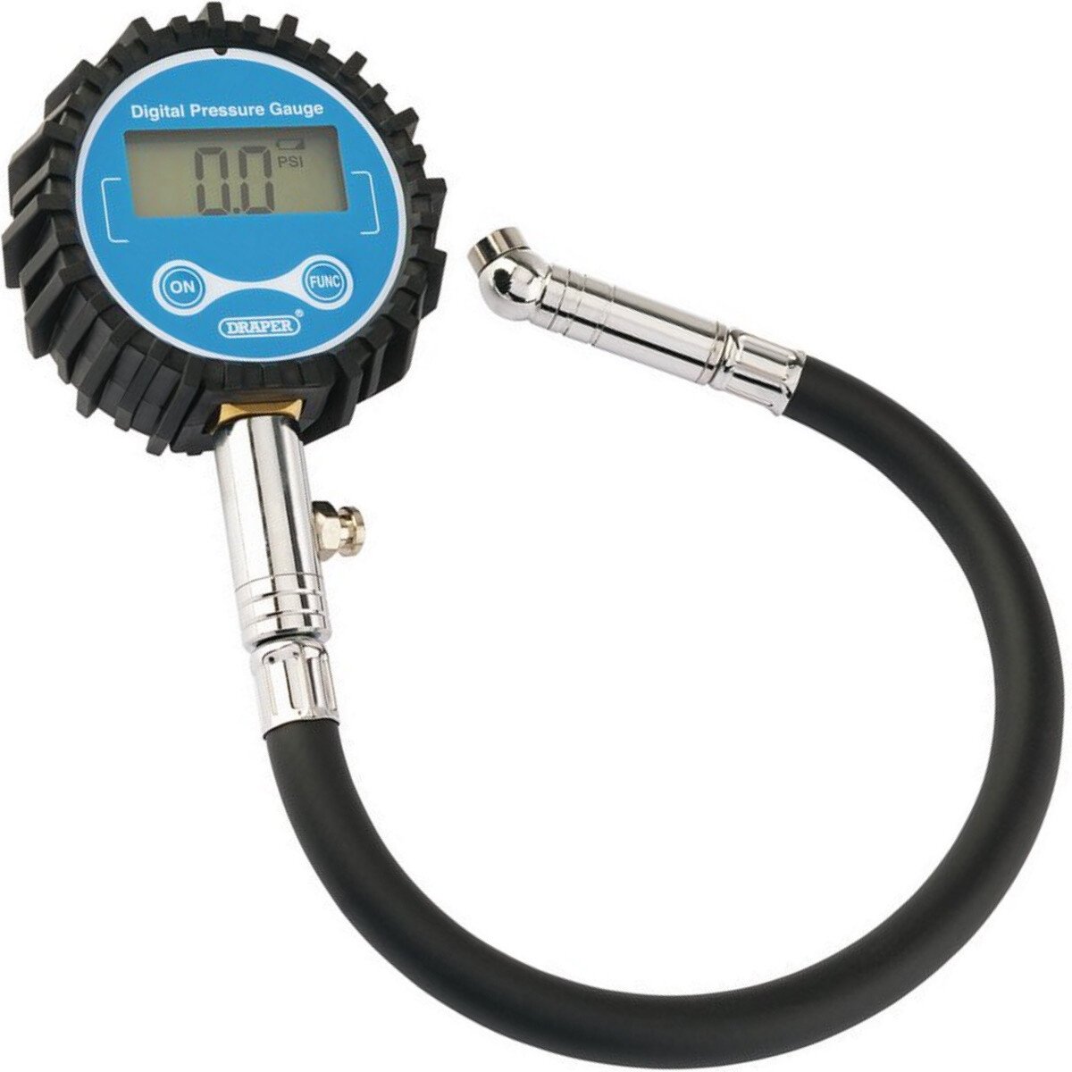 Draper 91362 TPG4 Digital Tyre Pressure Gauge with Flexible Hose