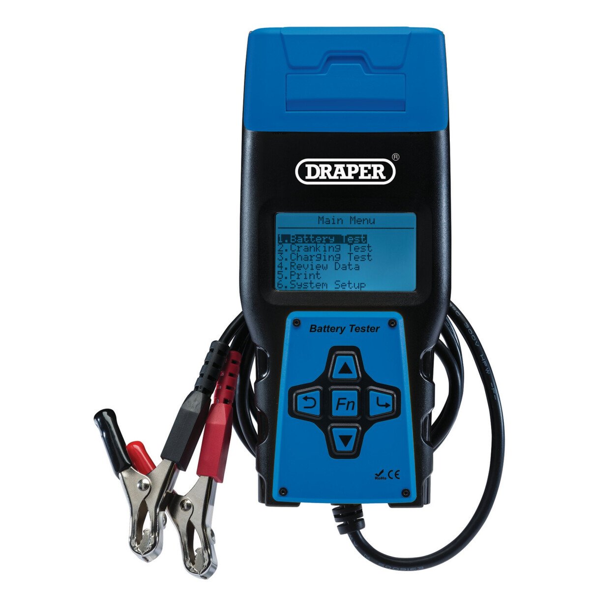 Draper 92445 BT-P Battery Tester with Printer