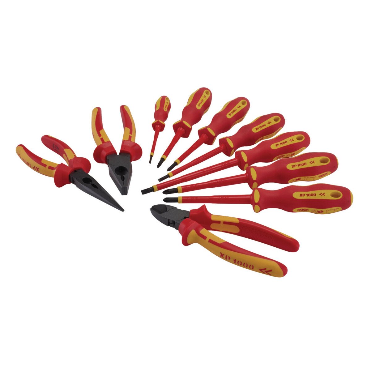 Draper 94859 XP1000/TK3 Xp1000 Vde Screwdriver And Pliers Set (10 Piece)