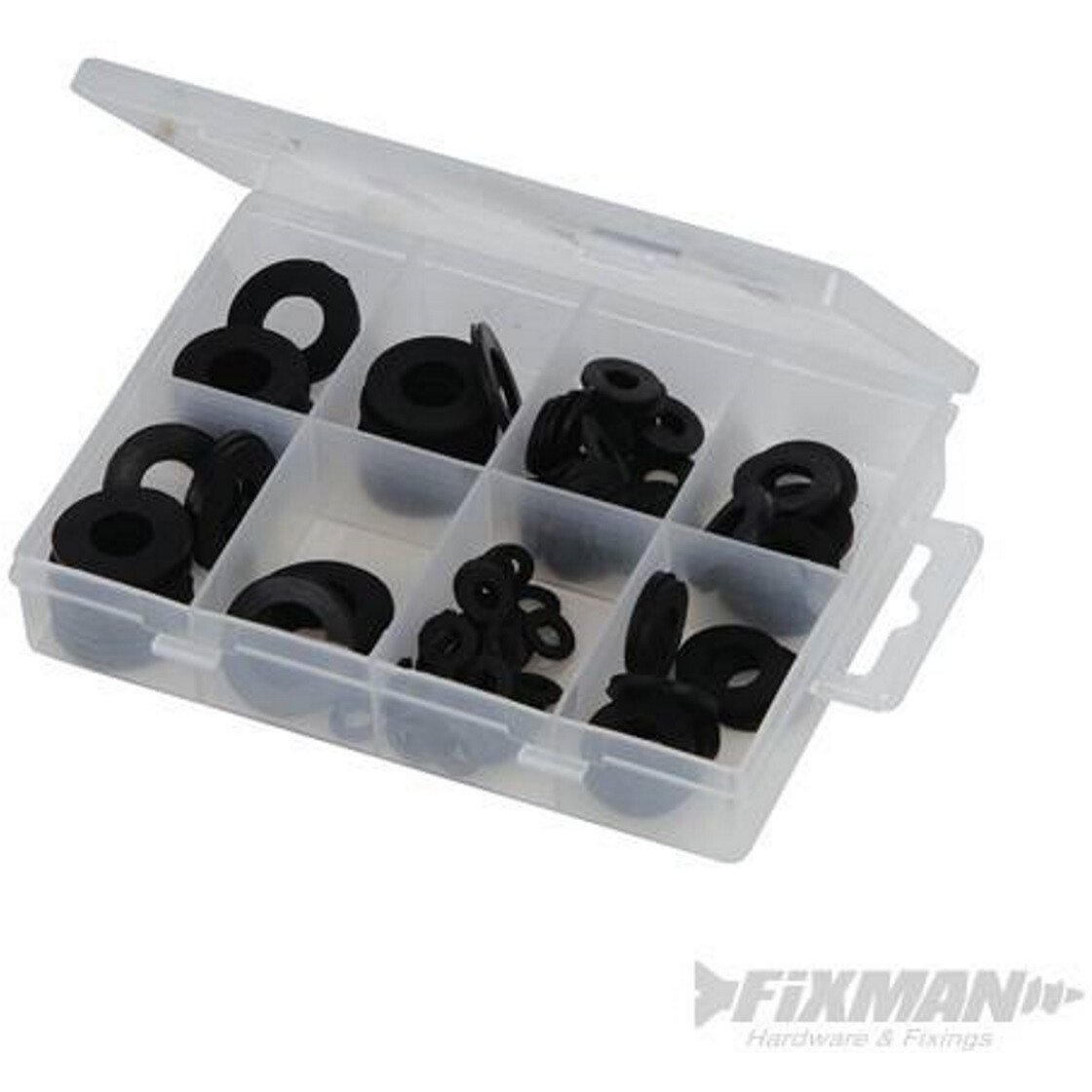 Fixman 961227 Rubber Washers Pack Assortment 120 Piece