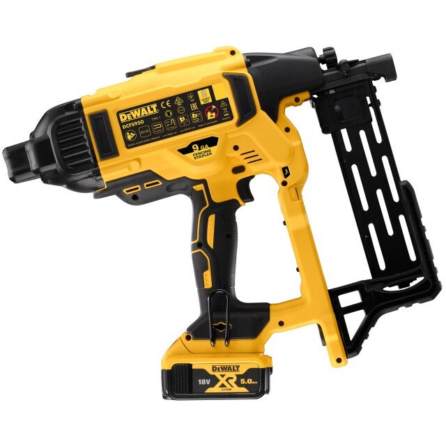 DeWalt DCFS950P2-GB 18V XR Brushless Fencing Stapler with 2 x 5Ah Battries in Kitbox