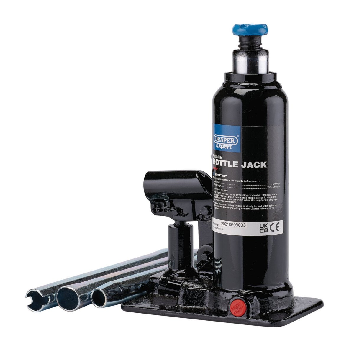 Draper 99767 BJE5 Expert Hydraulic Bottle Jack, 5 Tonne