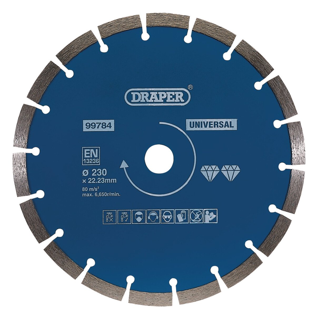 Draper 99784 DBS3 Segmented Diamond Blade (230mm)