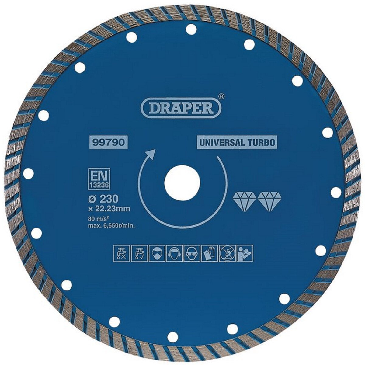Draper 99790 DBT3 Turbo Diamond Blade (230mm)