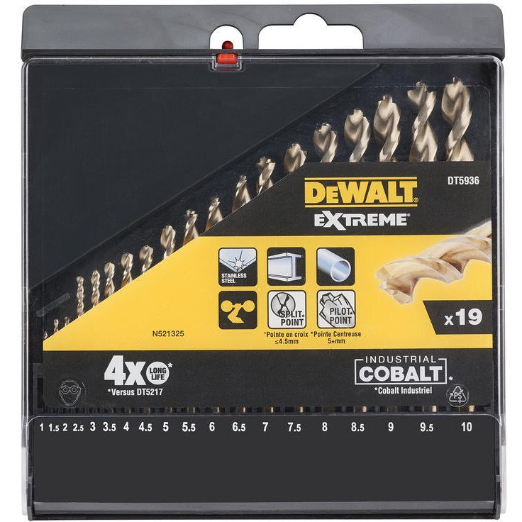 DeWalt DT5936-QZ  Extreme Industrial Cobalt Metal 19pc Set
