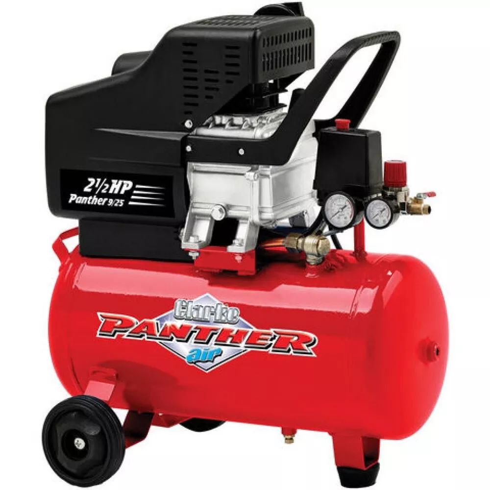 Clarke 2242110 Panther 9/25 9.3cfm 24Litre 2.5HP Air Compressor 230V