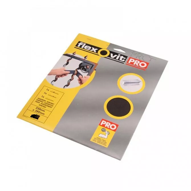Flexovit FLV58252 Emery Cloth Sanding Sheets 230 x 280mm Fine 120G Pack x 25