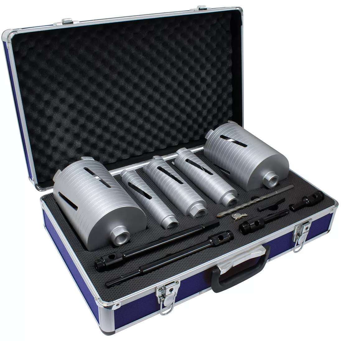 Mexco A10DCDKIT5 11 Piece Dry Diamond Core Drill Kit Slotted X90 Grade