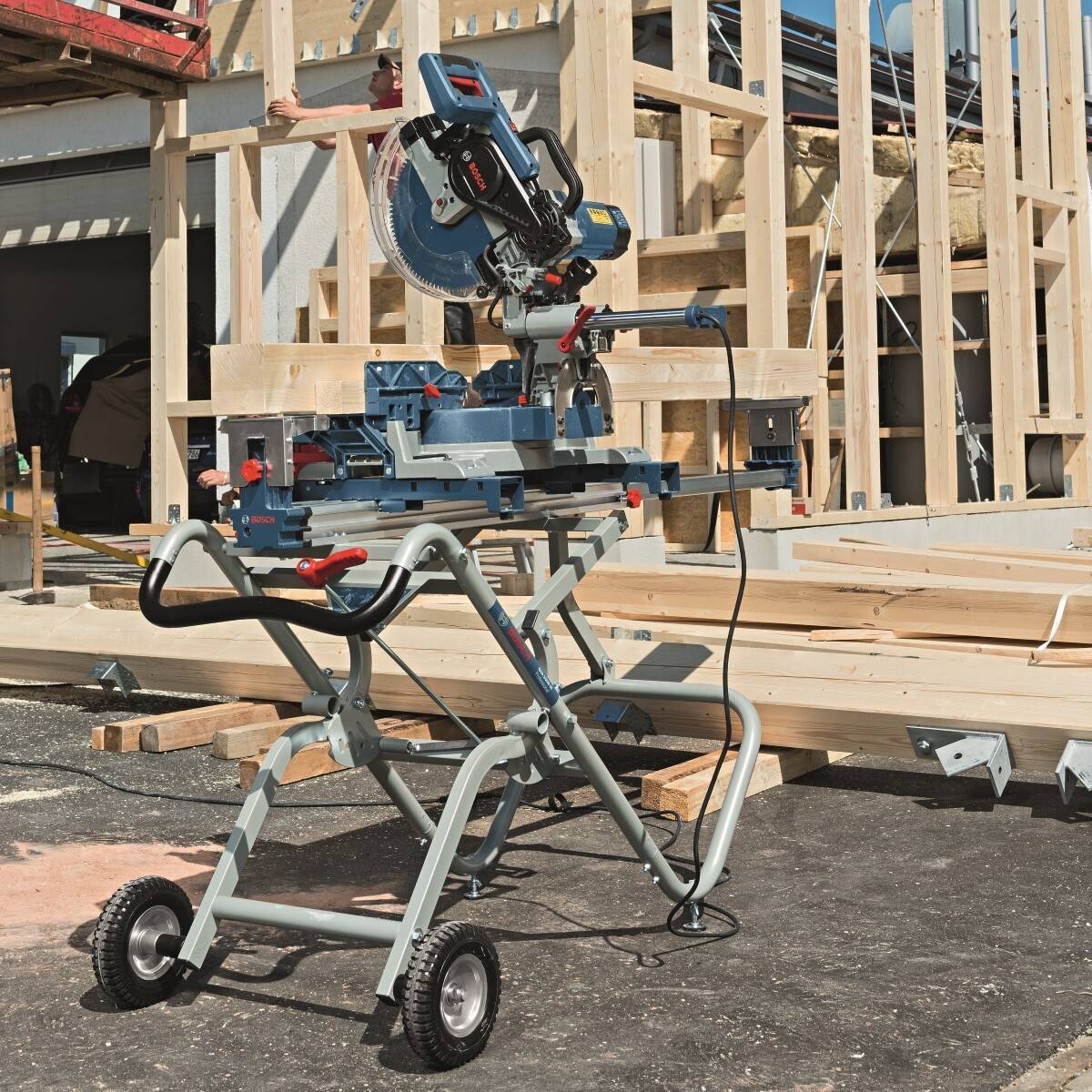 Bosch GTA2500W CL Gravity Rise Mitre Saw Legstand from Lawson HIS