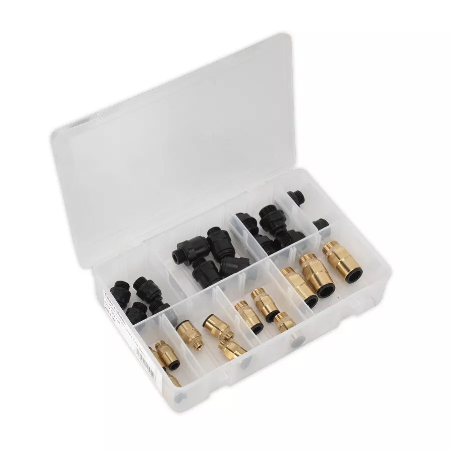 Sealey AB072JG Speedfit Thread Adaptor Assortment 30pc Metric & Imperial