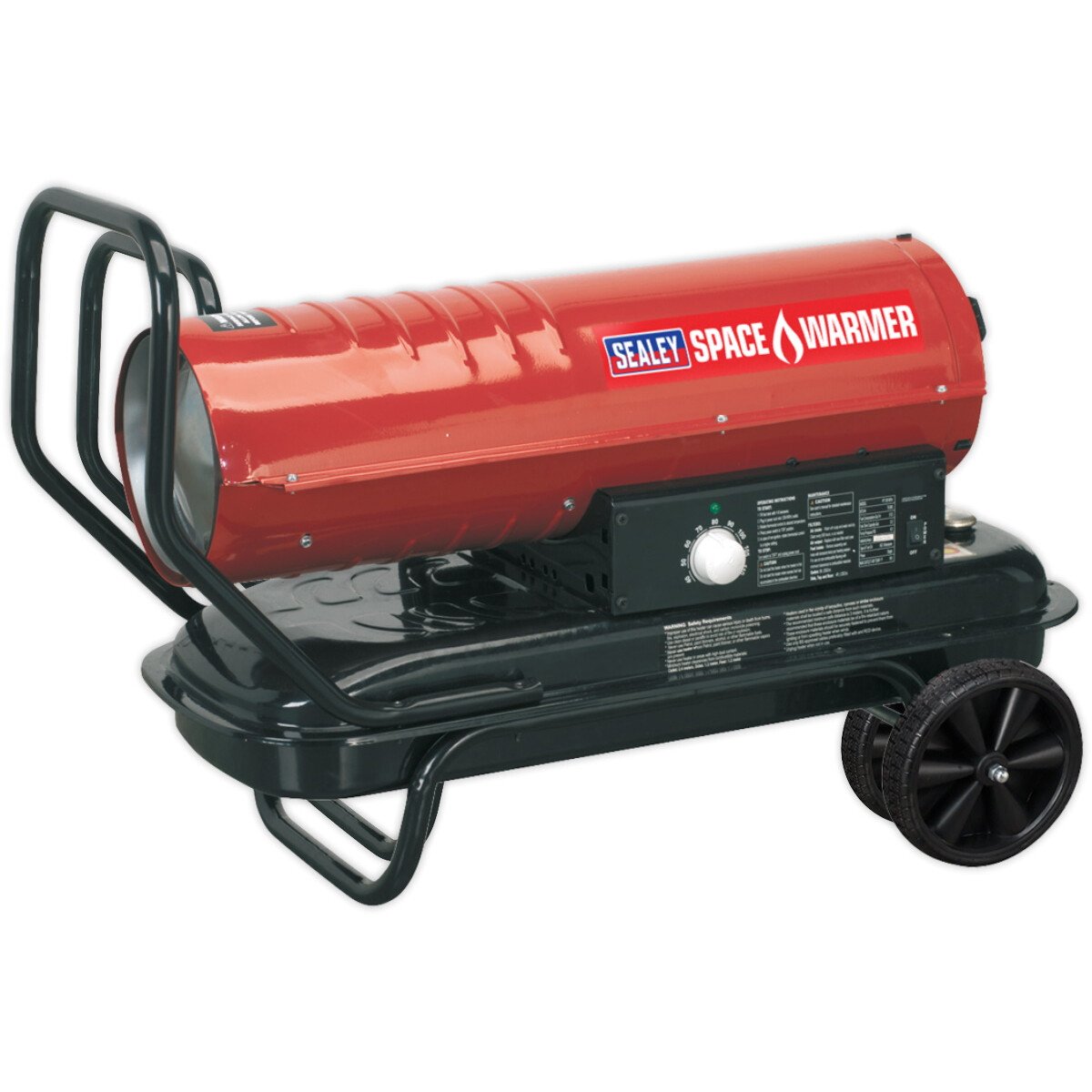 Sealey AB7081 Space Warmer Paraffin, Kerosene & Diesel Heater 70,000Btu/hr With Wheels