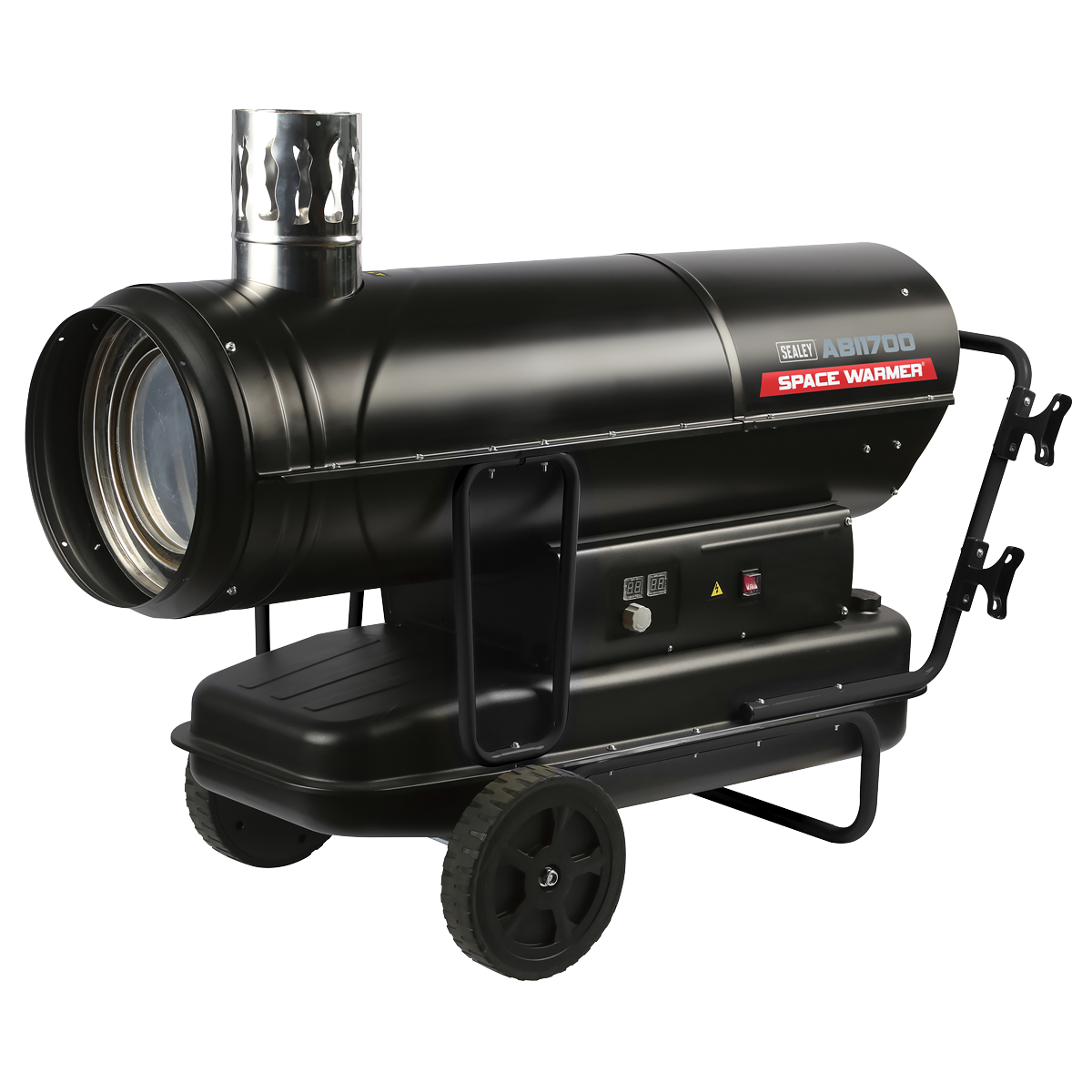 Sealey ABI1700 Space Warmer Indirect Kerosene/Diesel Heater with Wheels 170,000Btu/hr