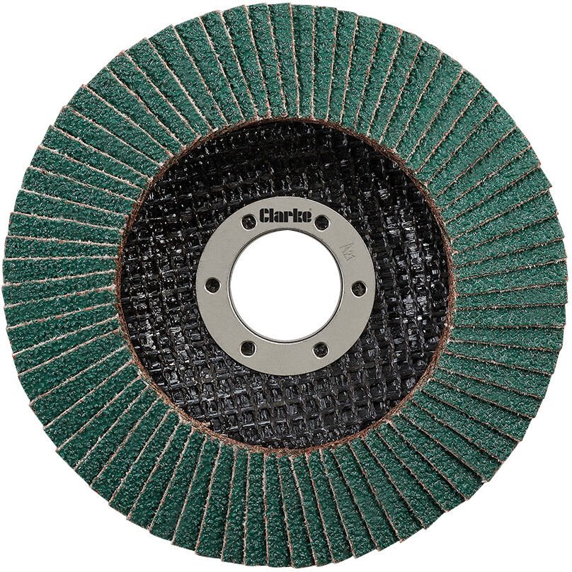 Clarke 6502395 Grit 120 115mm Zirconium Flap Disc 22mm Bore