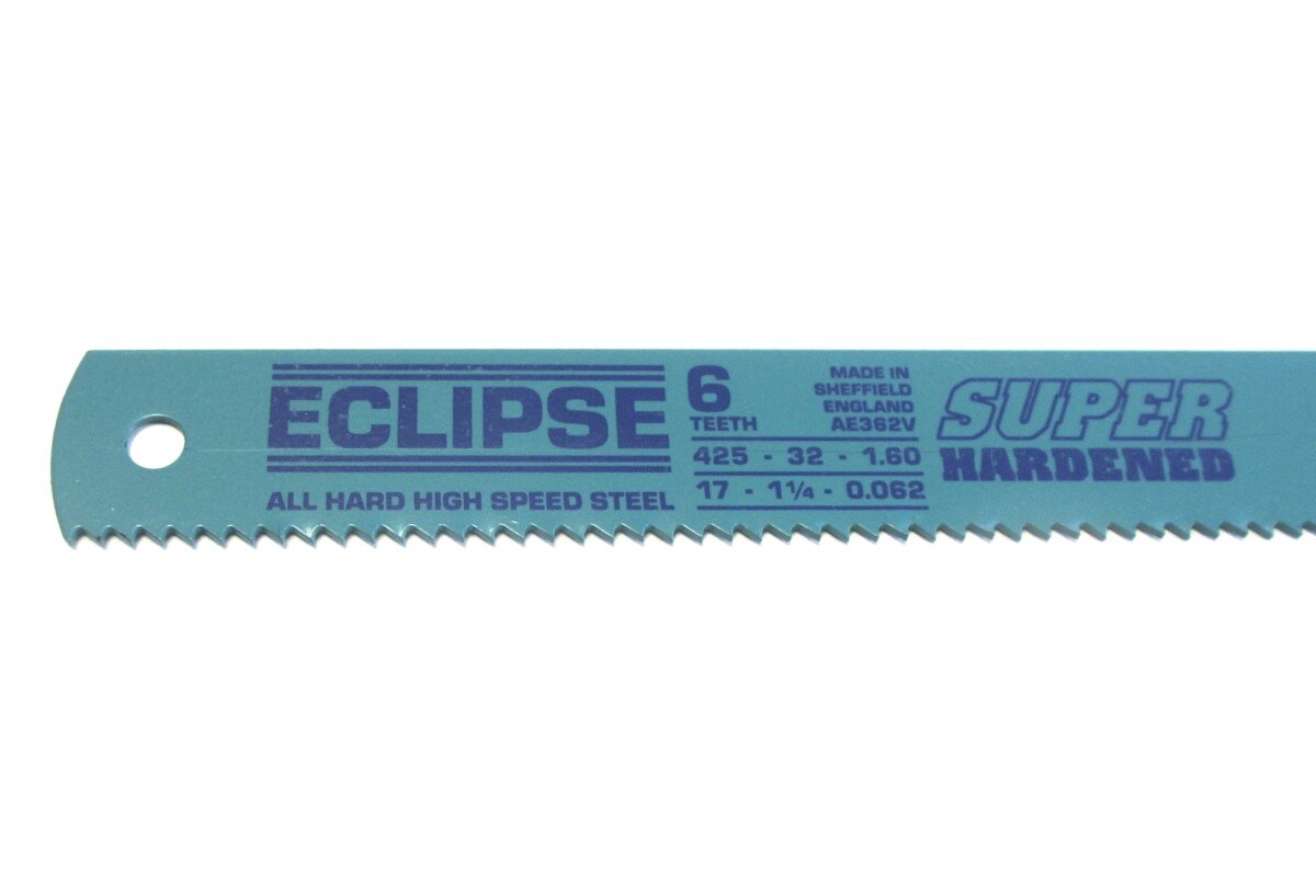 Eclipse AE362V All Hard Power Hacksaw Blades 425mm x 32mm x 1.6mm 6TPI (17"x1.1/4") (Pack of 10)