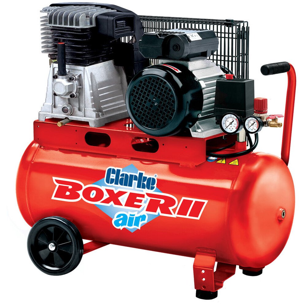 Clarke 2245312 Boxer II 14/50P O/L 14cfm 50Litre 3HP Belt Driven Air Compressor (230V)