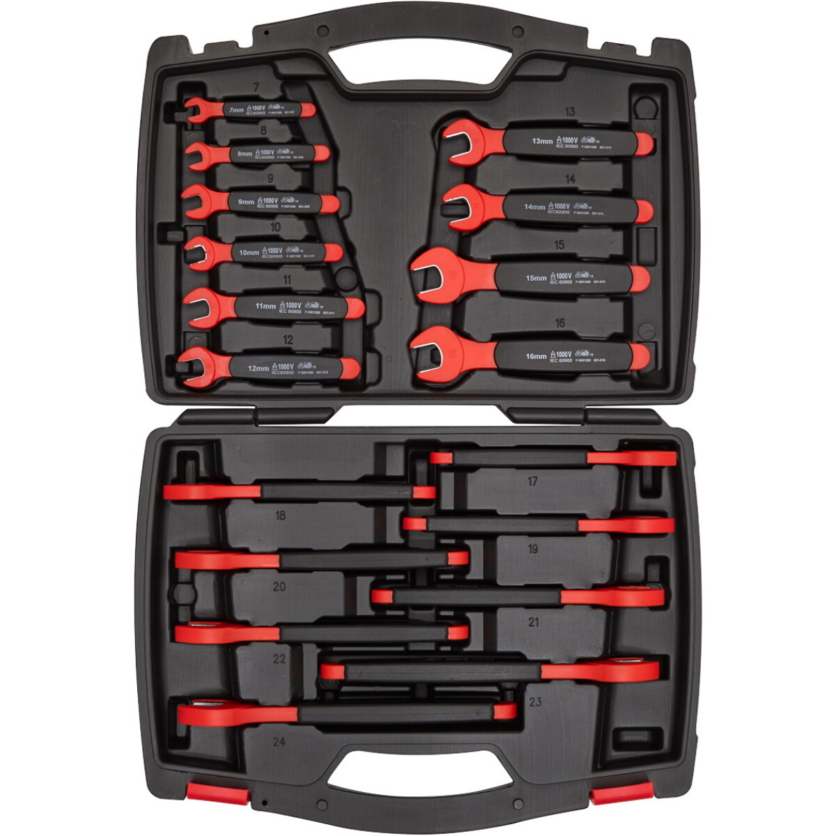 Sealey AK63172 Insulated Open End Spanner Set 18 Piece VDE Approved