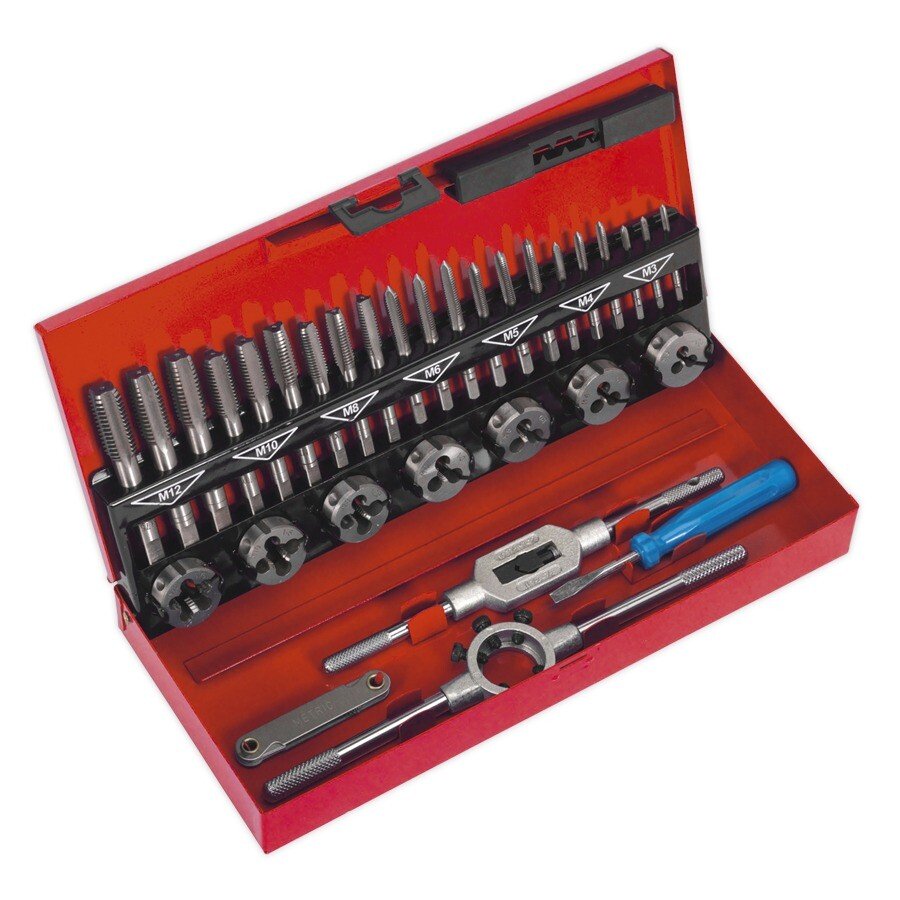 Sealey AK3015 Tap & Die Set 32pc Split Dies - Metric
