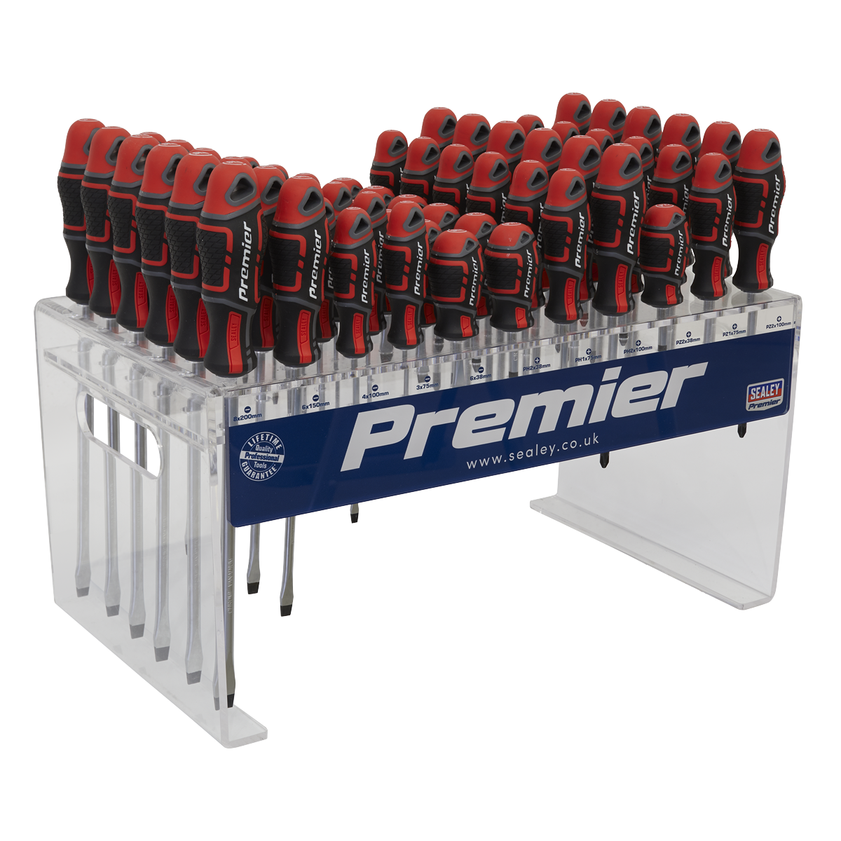 Sealey AK4369DS Individual Screwdrivers GripMAX 66pc Countertop Display