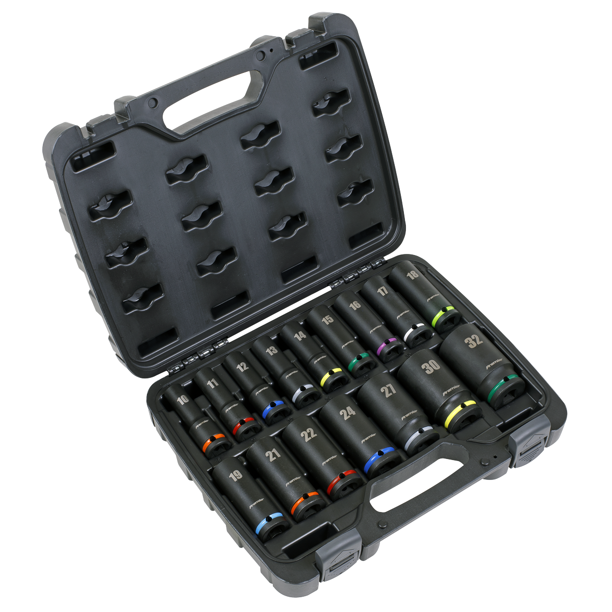 Sealey AK5818M Impact Socket Set 16pc 1/2"Sq Drive Deep Metric