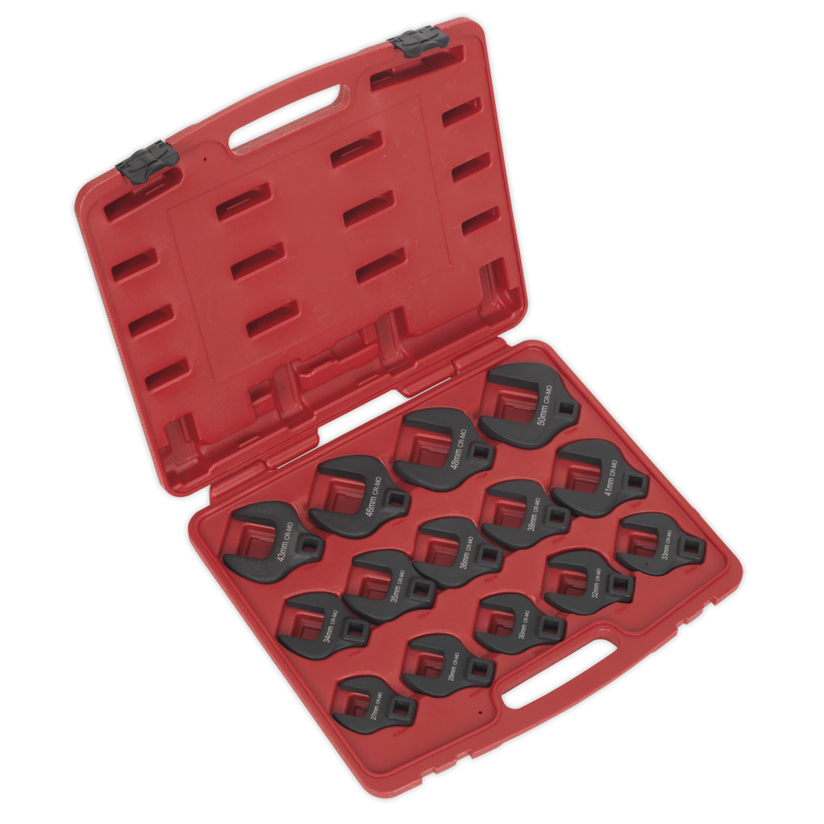 Sealey AK59831 Crow's Foot Spanner Set 14pc 1/2"Sq Drive Metric