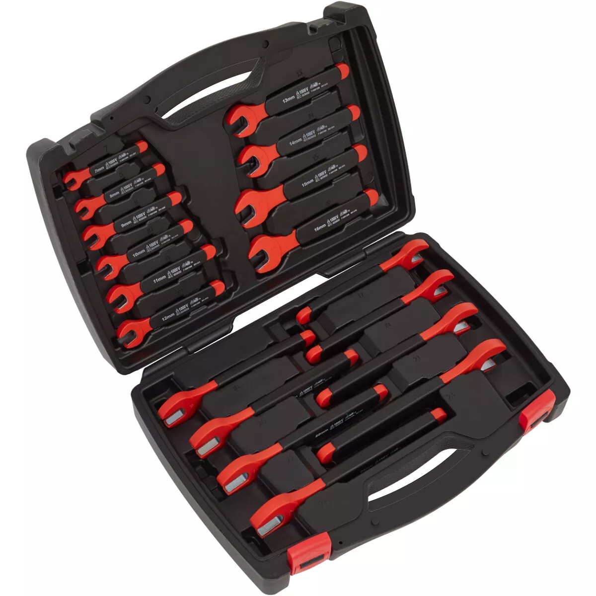 Sealey AK63172 Insulated Open End Spanner Set 18 Piece VDE Approved