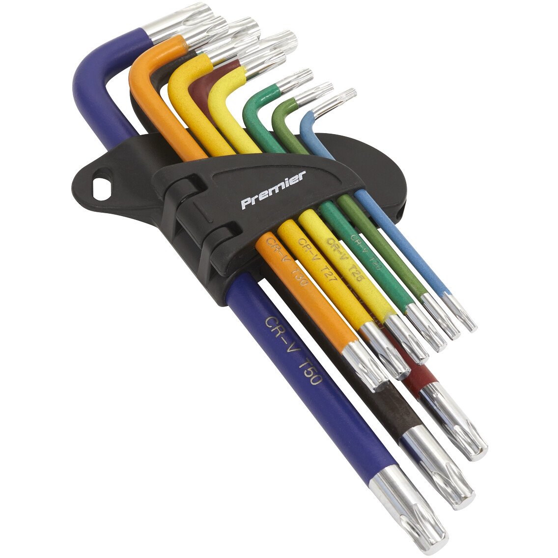 Sealey AK7193 TRX-Star Key Set 9pc Colour-Coded Long